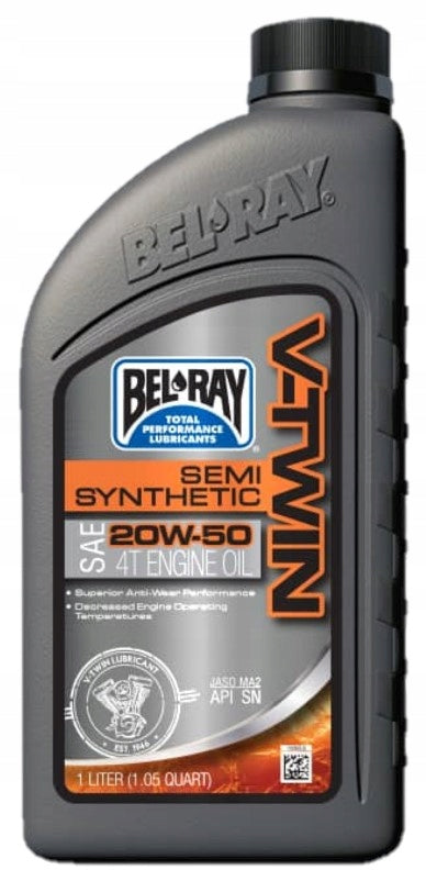 BEL-RAY 4T V-TWIN SEMI-SYNTHETIC 20W50 1L