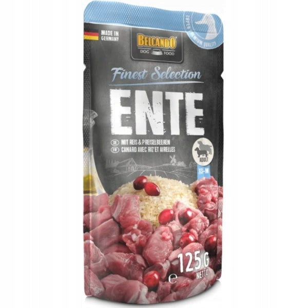 BELCANDO DUCK RICE SACHET 125g WET DOG FOOD Premium Packaging status original