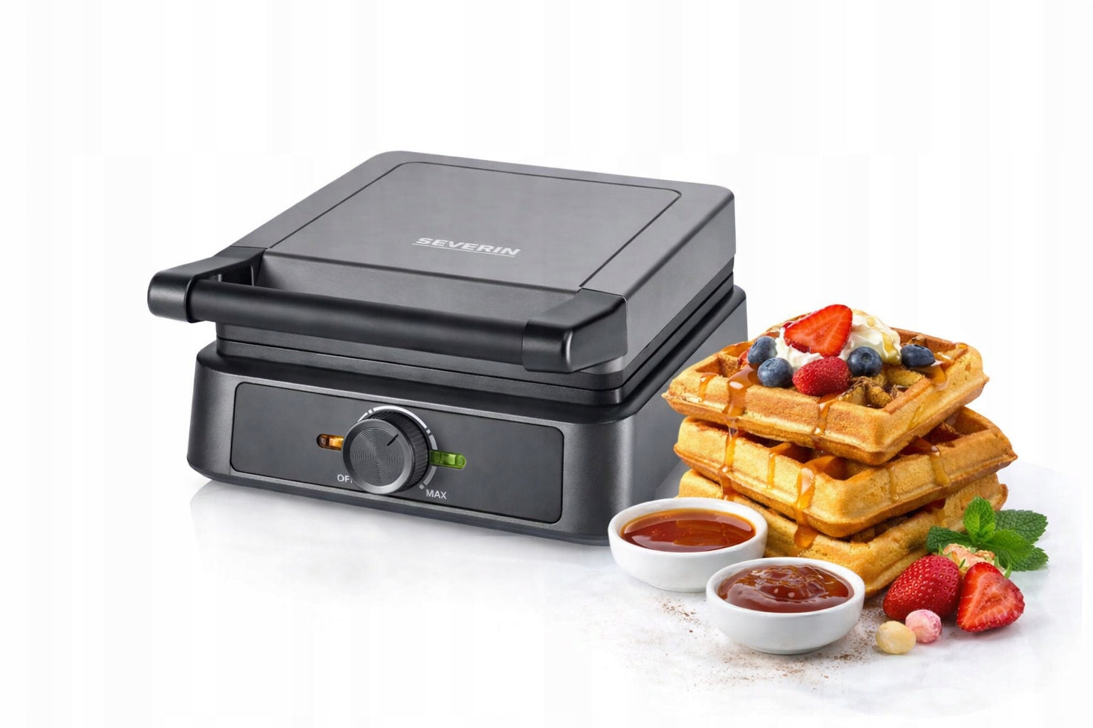 BELGIAN WAFFLE MAKER 1600W CERAMIC REGULATION SEVERIN WA2125 Manufacturer code WA 2125