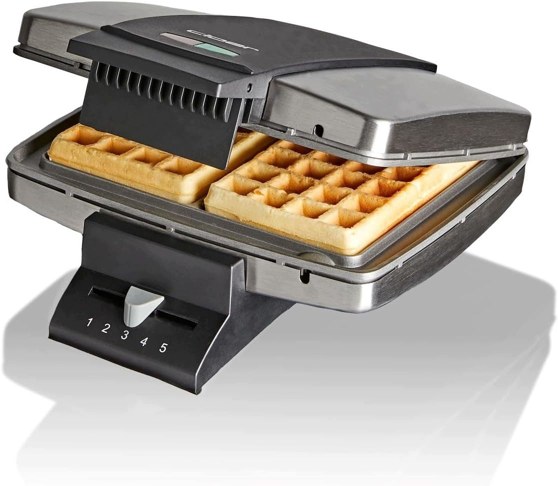 BELGIAN WAFFLE MAKER CLOER 1445 FOR TRADITIONAL WAFFLES 930W STAINLESS STEEL