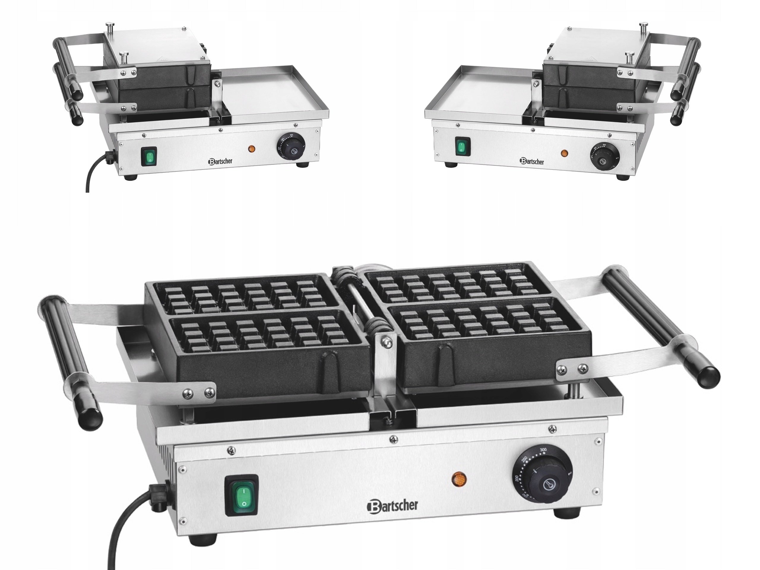 BELGIAN WAFFLE MAKER ROTARY + TRAYS