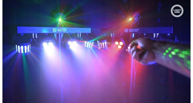 Light4me LED-Multieffekt-Lichtscheiben-Beleuchtungsset 