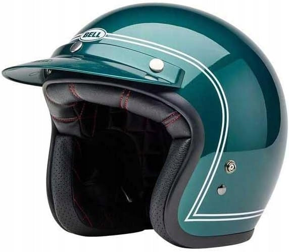 BELL CUSTOM 500 STEVE MCQUEEN RIVERSIDE METALLIC GREEN S ECE6 HELMET