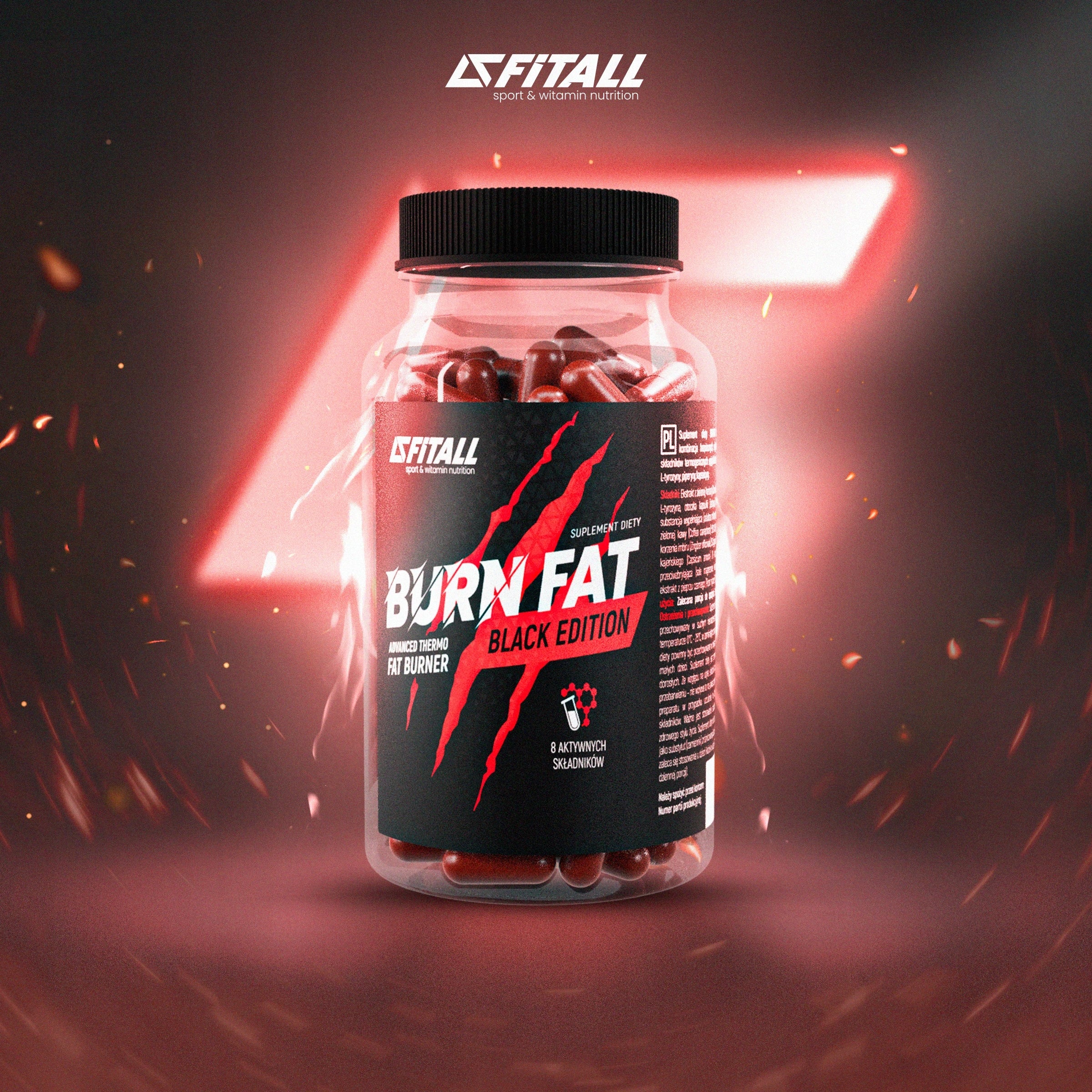 BELLY FAT BURNER STRONG BURN FAT BLACK + FREEBIES + TRAINING + DIET Packaging status original