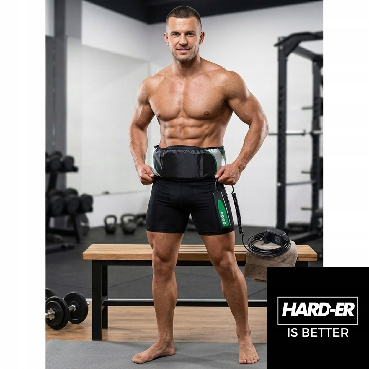 BELLY SLIMMING BELT PROFESSIONAL FOR EXERCISE REDUCTION 6IN1 Hard-er Packaging status original