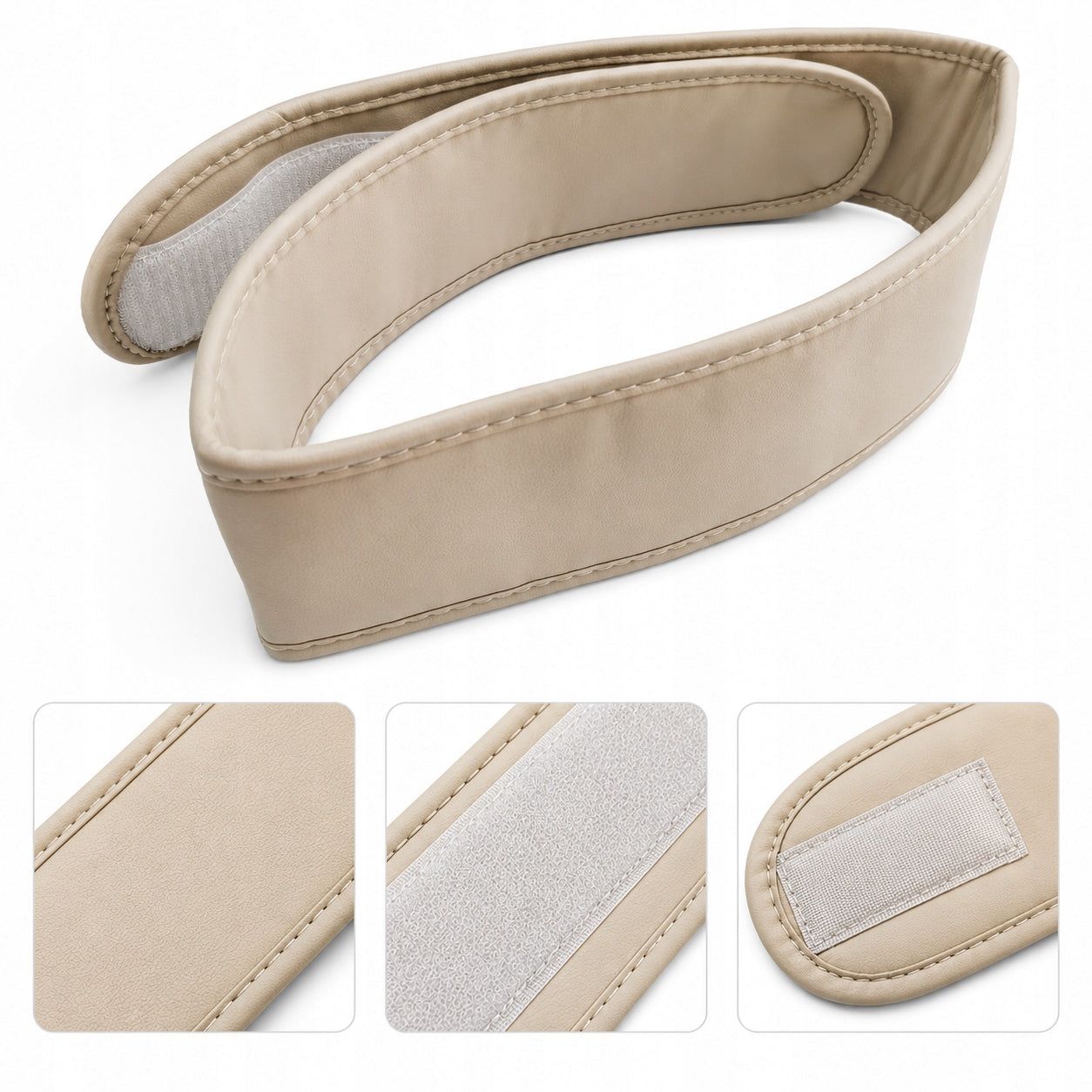 BELT FOR SHIATSU MASSAGER WITH VELCRO ECO-LEATHER PROFESSIONAL