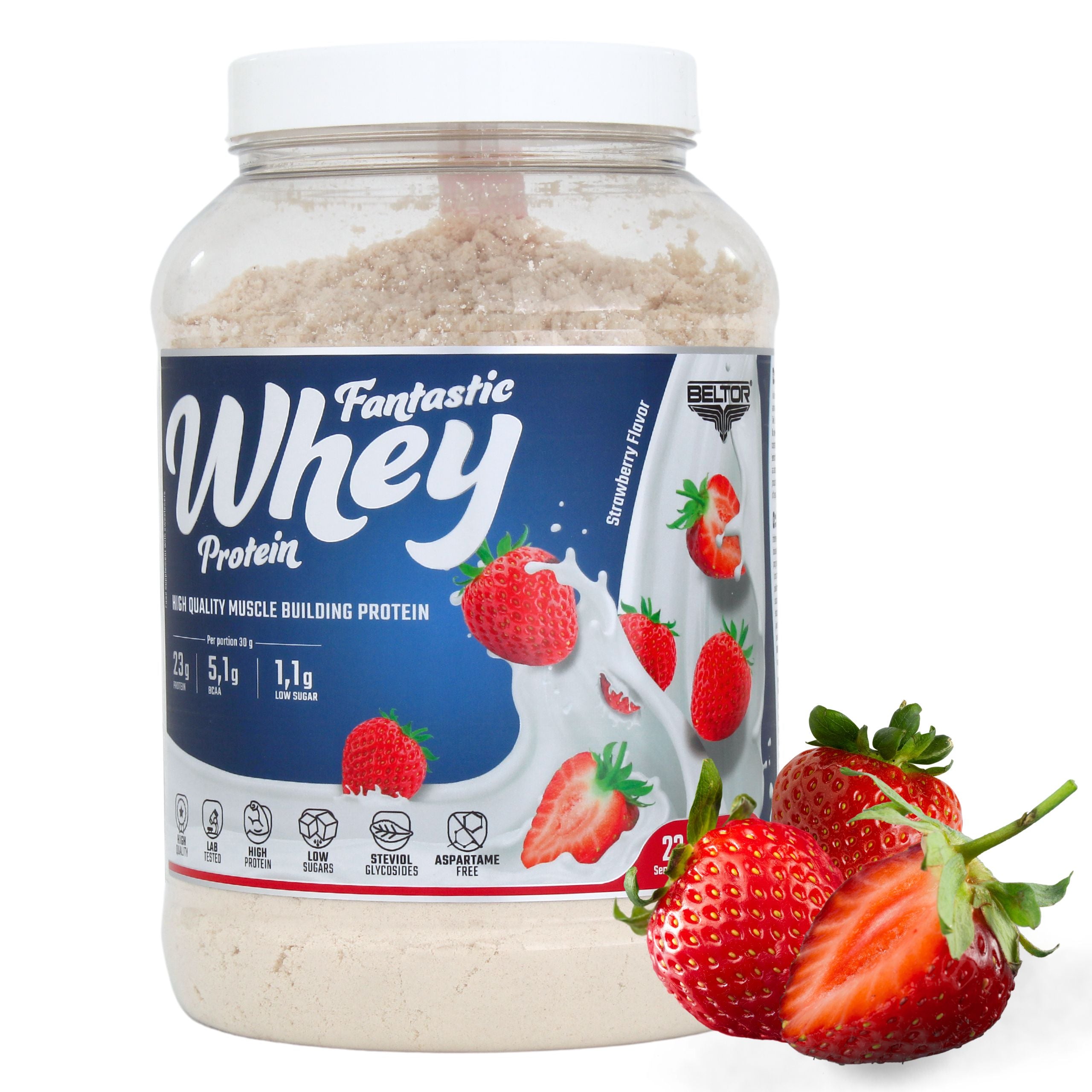 BELTOR CONCENTRATE FANTASTIC WHEY PROTEIN WPC 700G STRAWBERRY