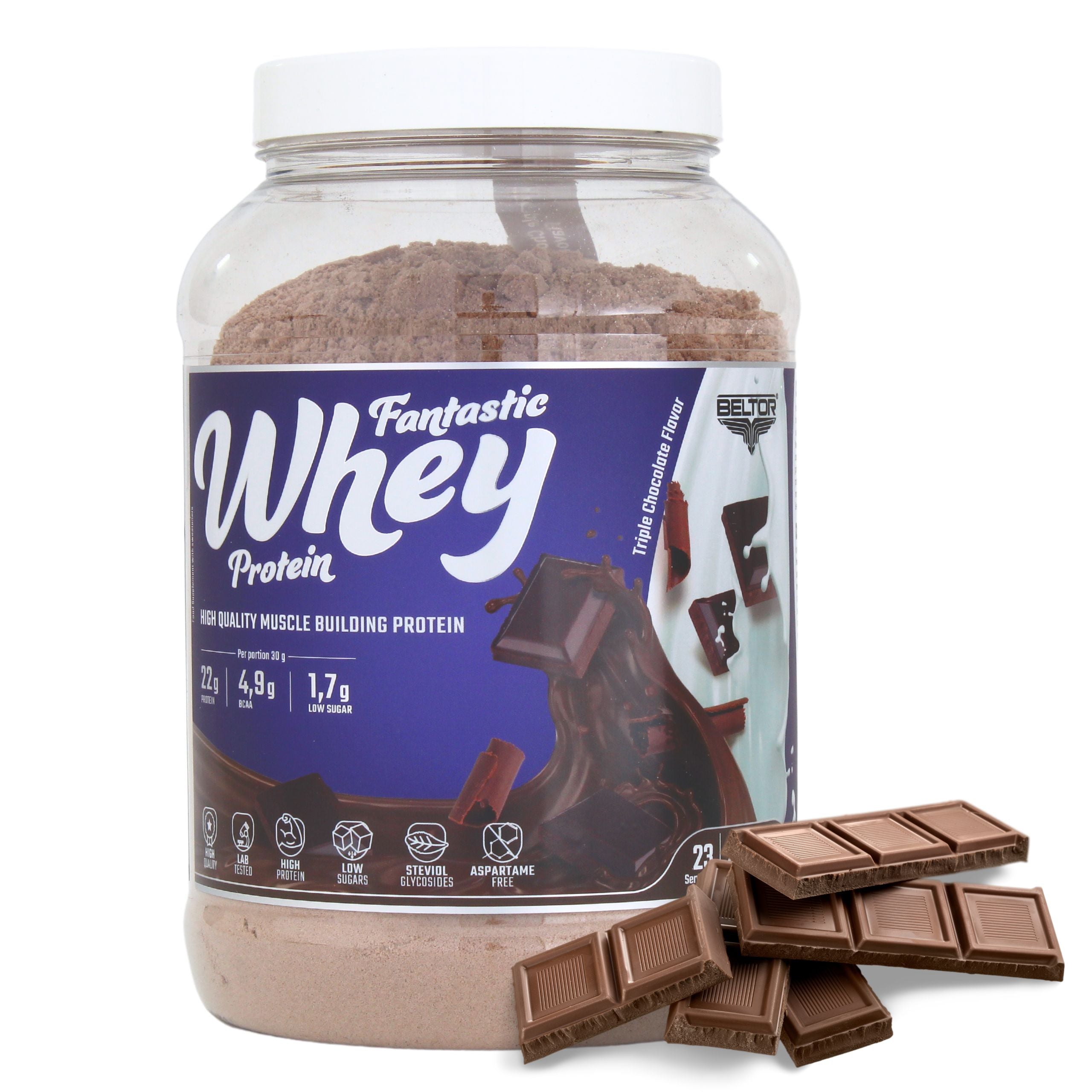 BELTOR CONCENTRATE FANTASTIC WHEY PROTEIN WPC 700G TRIPLE CHOCOLATE