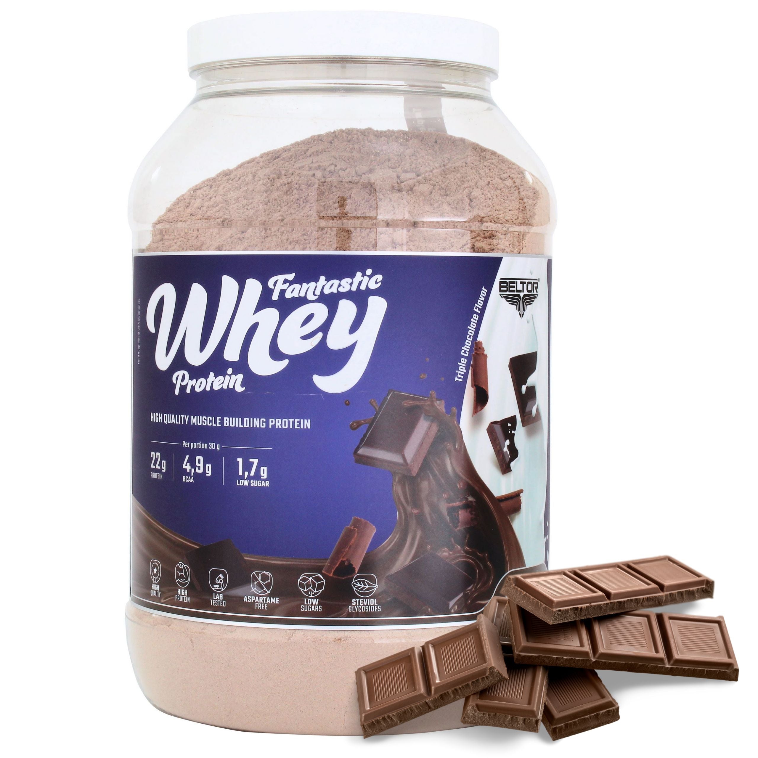 BELTOR CONCENTRATE PROTEIN FANTASTIC WHEY PROTEIN WPC TRIPLE CHOCOLATE 2kg