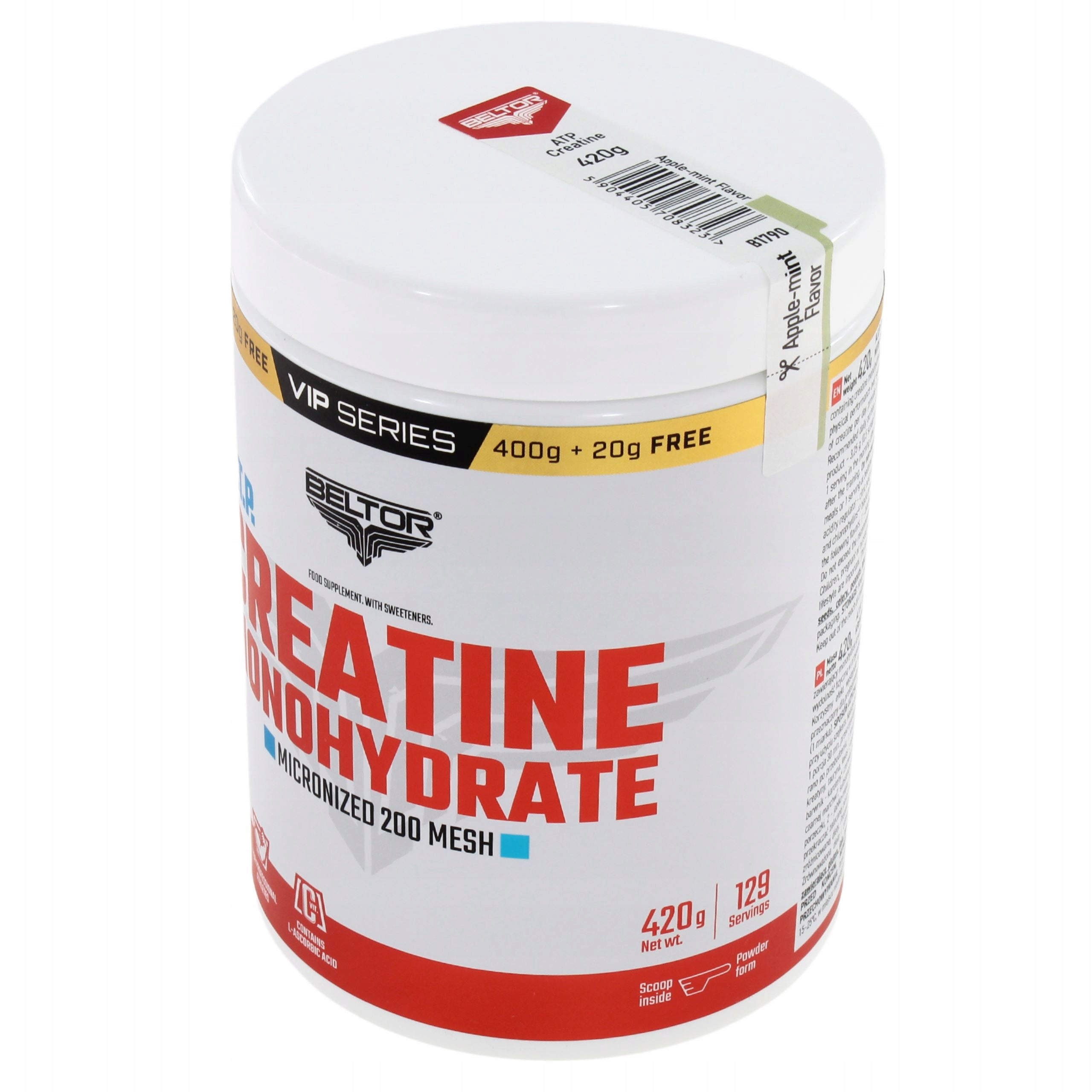 BELTOR CREATINE A.T.P. CREATINE 420G VIP SERIES APPLE MINT Packaging status original