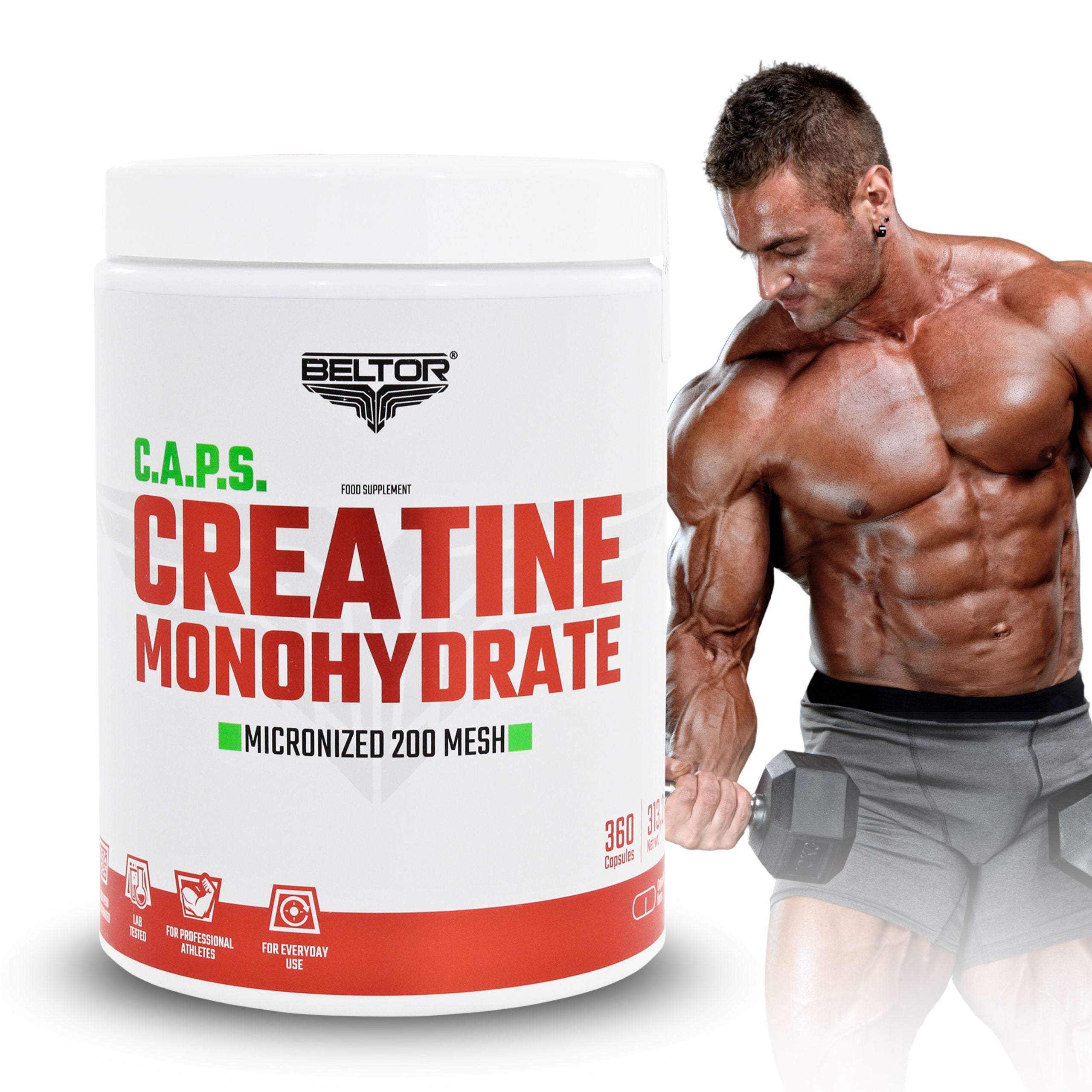 BELTOR CREATINE CAPS CREATINE MONOHYDRATE CAPSULES 360 KAPS