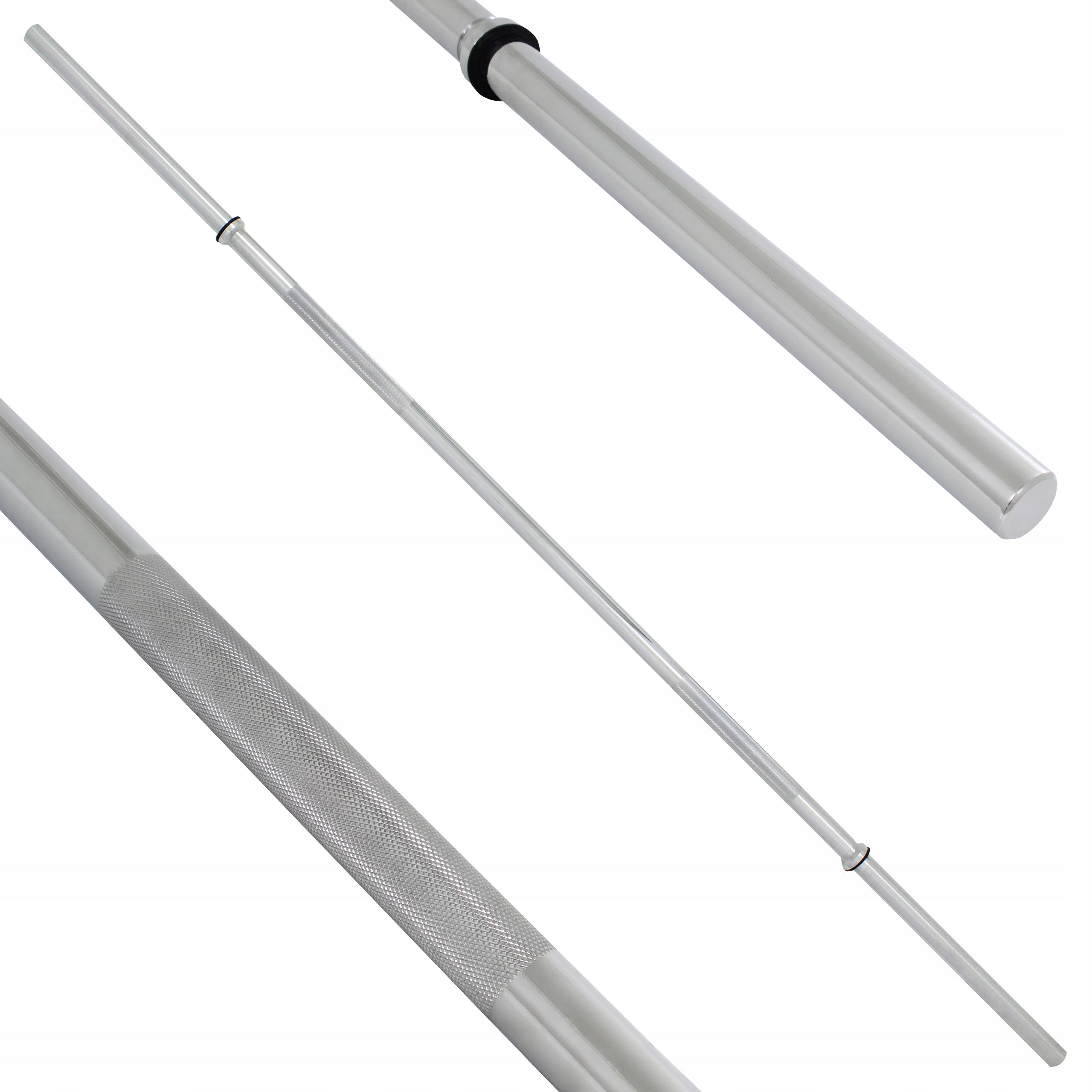 BELTOR HRD SYSTEM STRAIGHT NECK SMOOTH GROOVED CHROME 210 CM/28 MM BARBELL