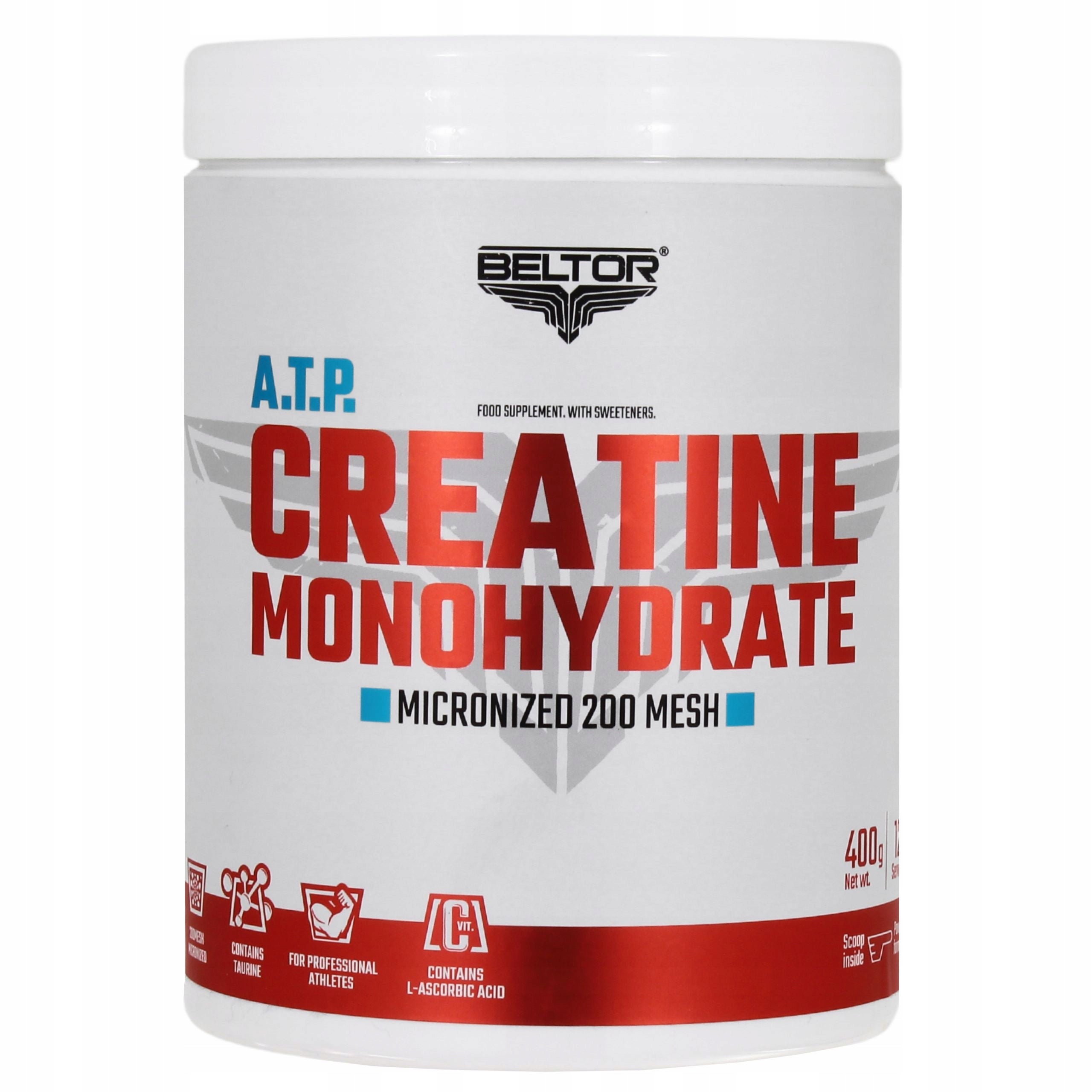 BELTOR STRONG CREATINE MONOHYDRATE A.T.P. 400G BLACKCURRANT Expiration date at least 1 year from the date of purchase