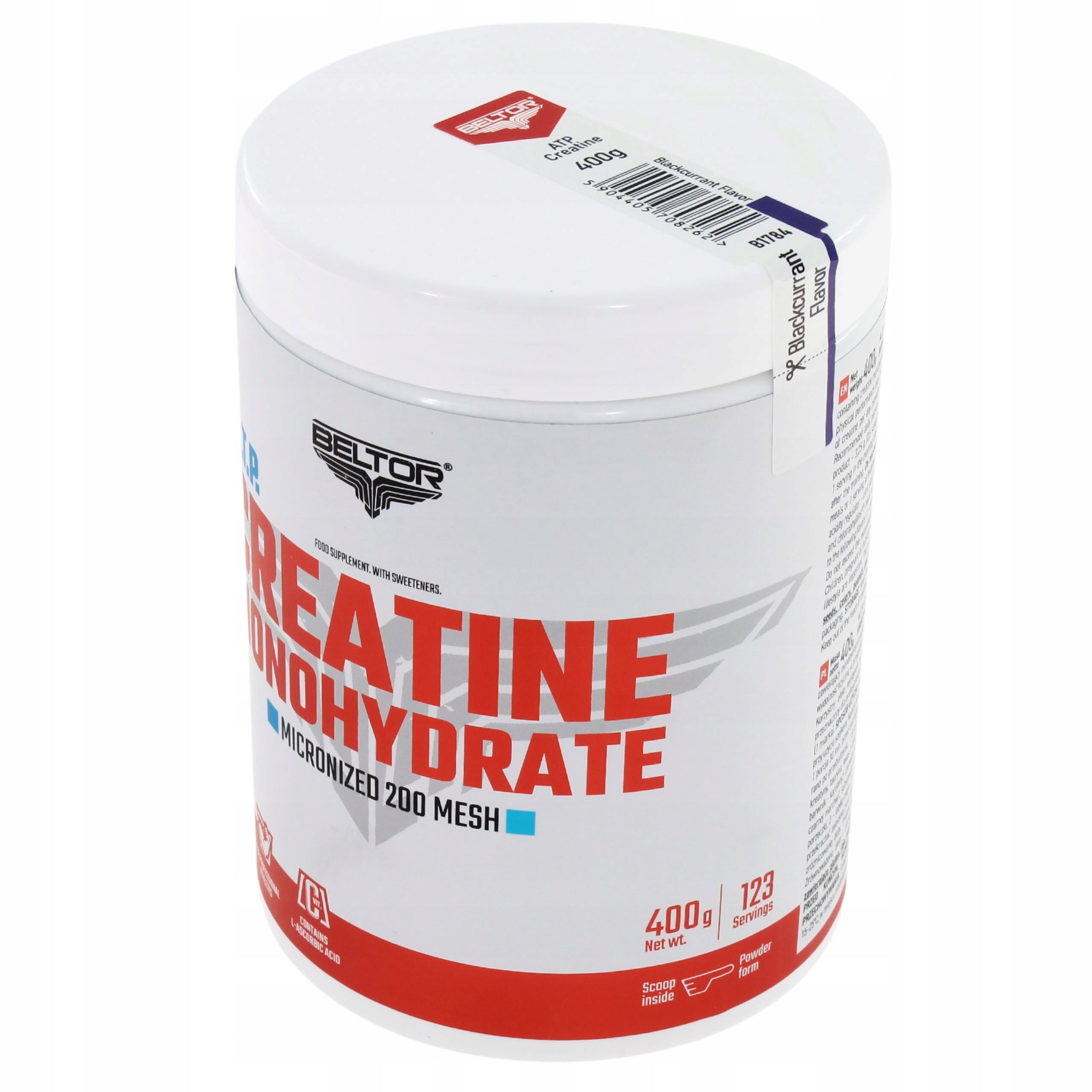 BELTOR STRONG CREATINE MONOHYDRATE A.T.P. 400G BLACKCURRANT Manufacturer code B1784