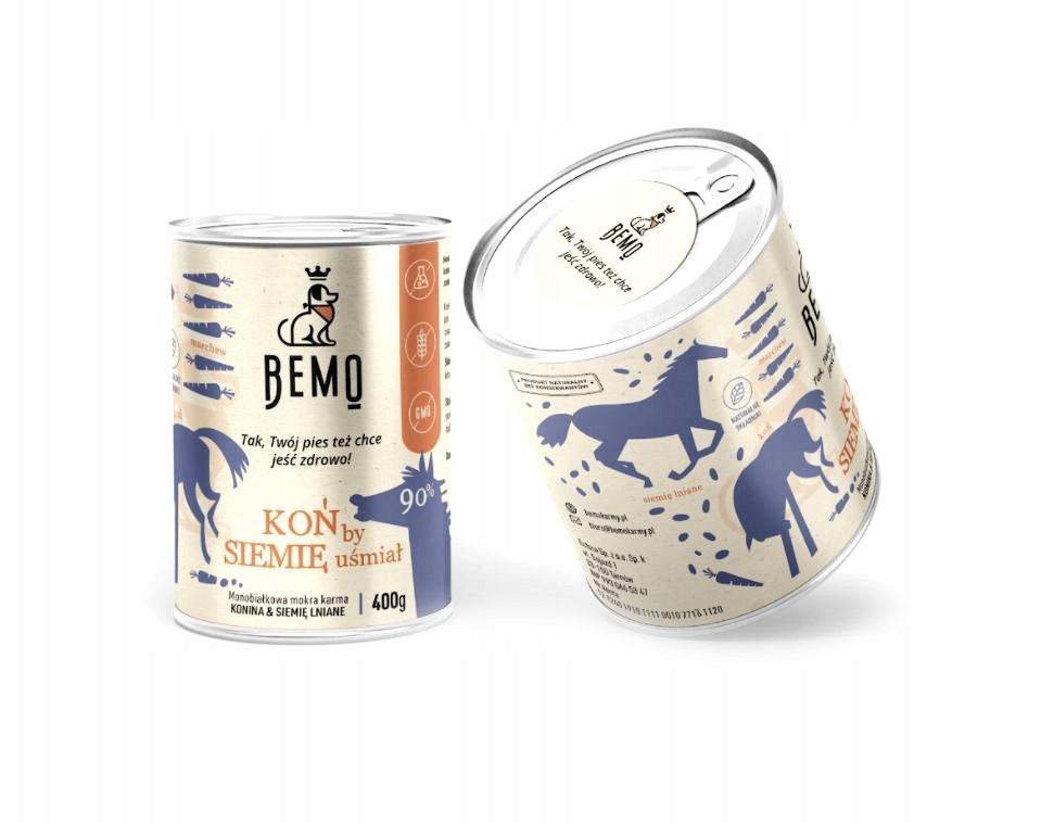 BEMO HORSE to laugh 400g wet food monoprotein for dog