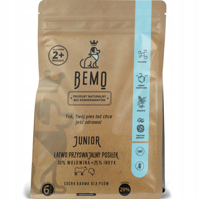 BEMO JUNIOR Puppies Beef Turkey 10 kg Brand BEMO