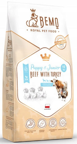 BEMO JUNIOR Puppies Beef Turkey 10 kg