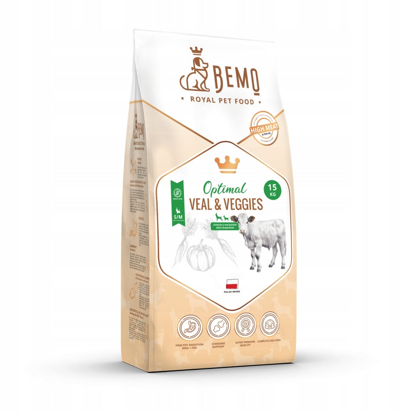BEMO Optimal Veal with vegetables S/M 15kg