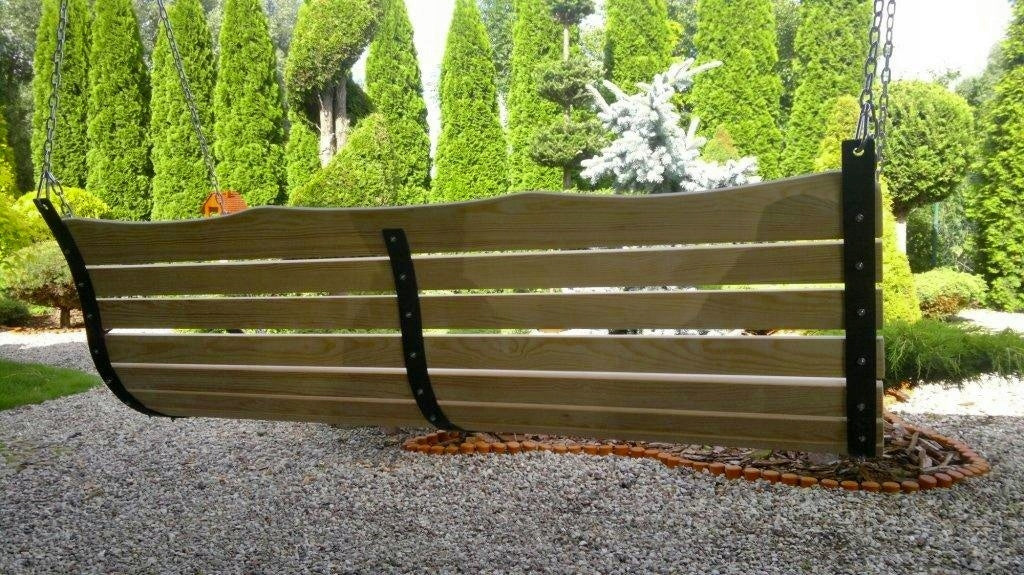 BENCH HANGING SEAT for patio swing 150 cm Polish Material of manufacture wood metal
