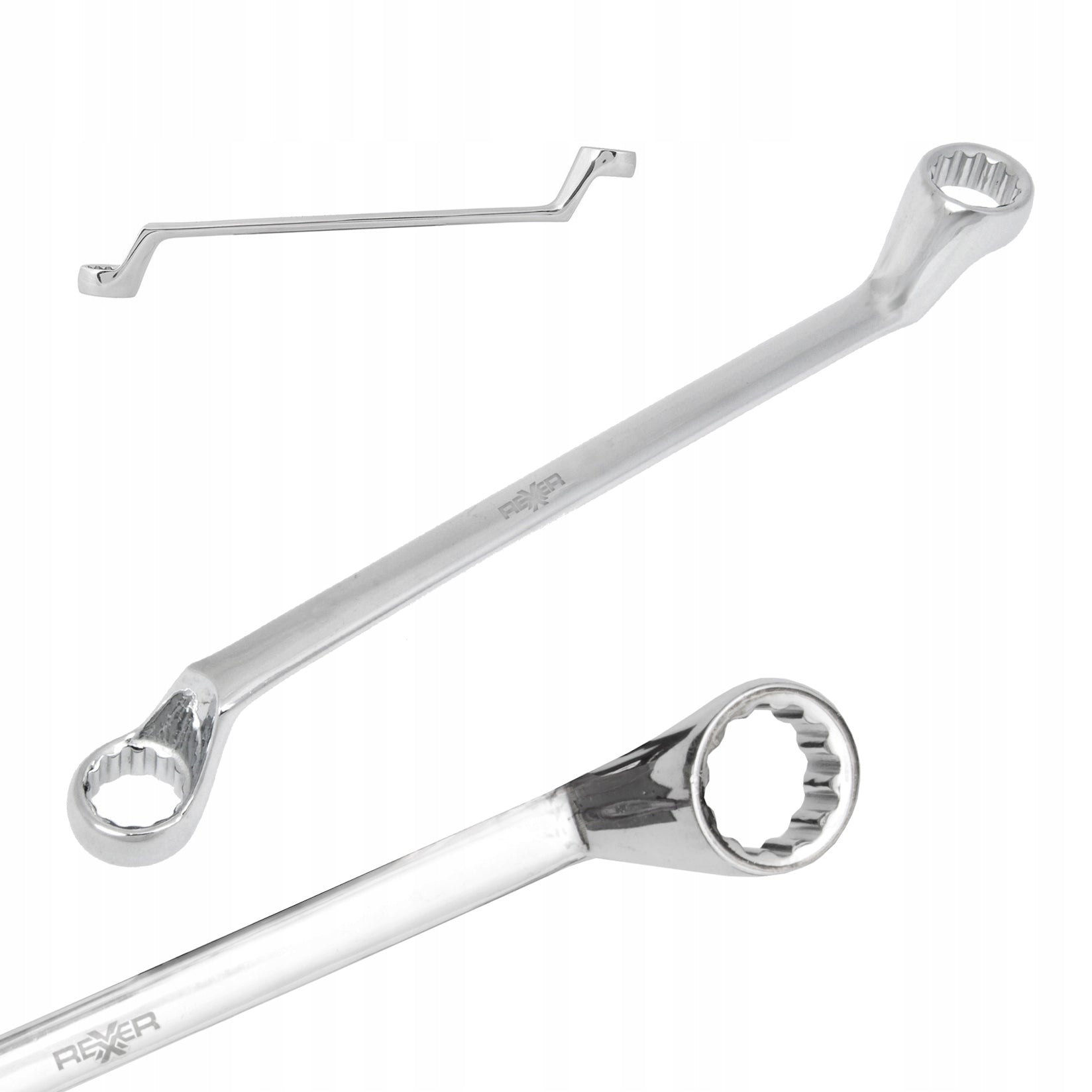 BENDED RING WRENCH 16X17 MM CR-V