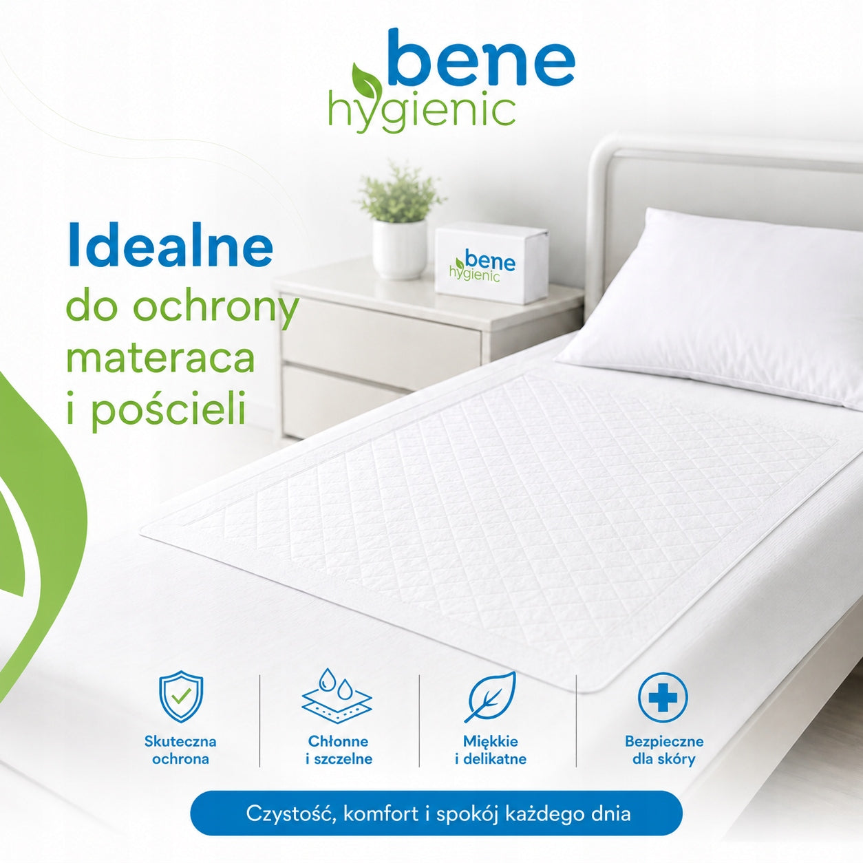 BENE FOUNDATIONS Disposable foundation FOR BABIES AND SENIORS 60x90 30pcs Packaging status original