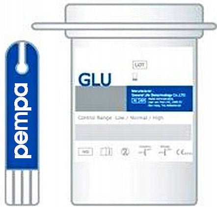 BENECHECK STRIPS FOR MEASURING BLOOD GLUCOSE SUGAR