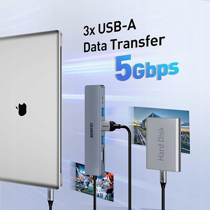 BENFEI Hub USB C 7 PORT Manufacturer code 1