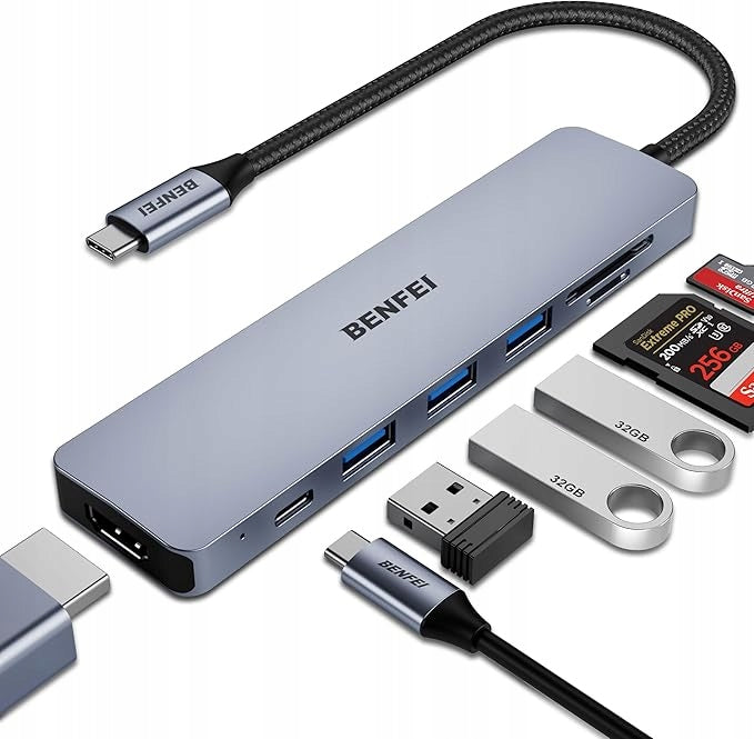 BENFEI Hub USB C 7 PORT
