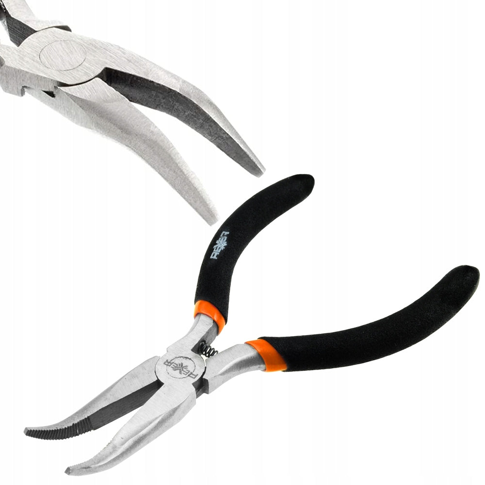 BENT PLIERS 130 MM ELONGATED PRECY RA-01-141