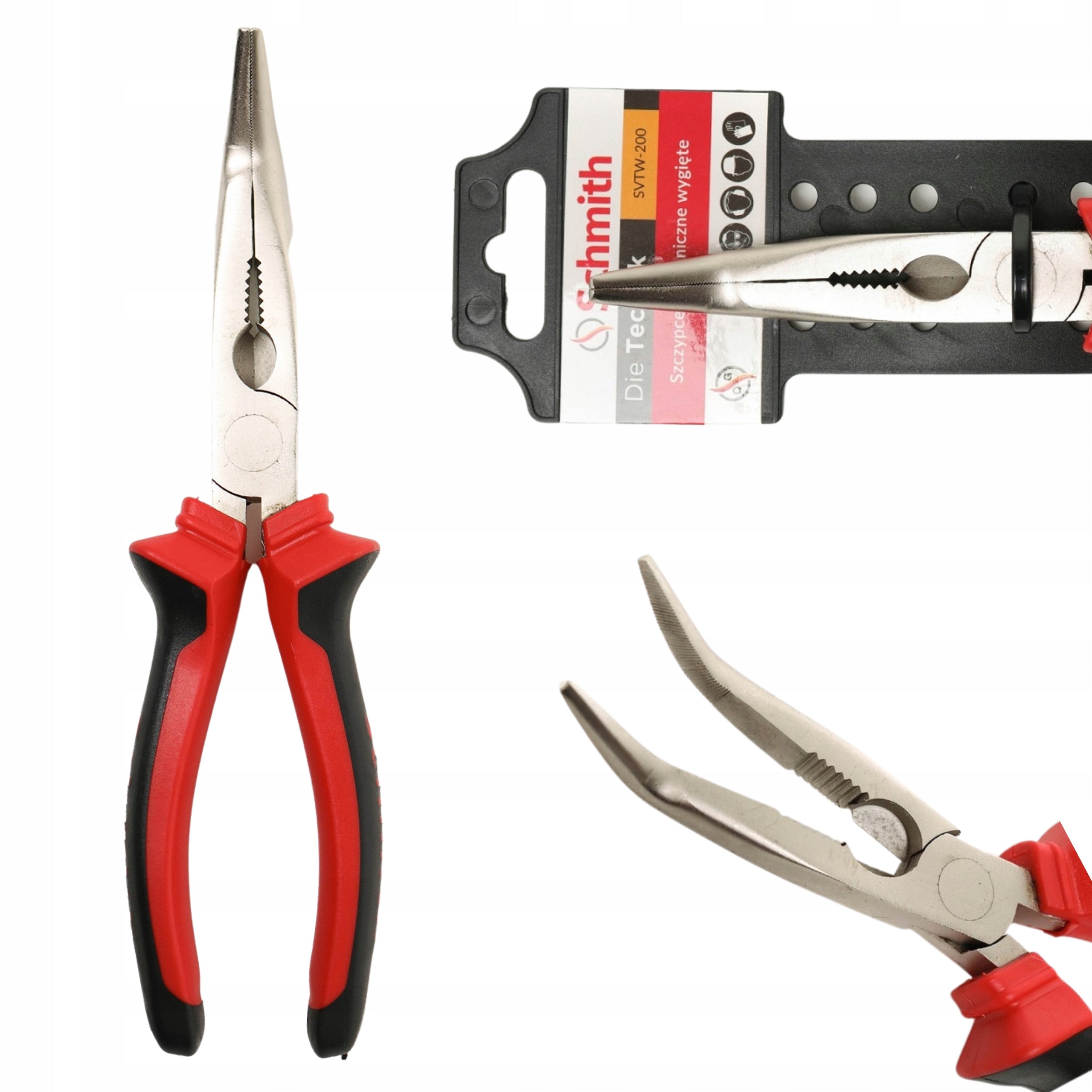 BENT PLIERS ELONGATED 200mm SCHMITH
