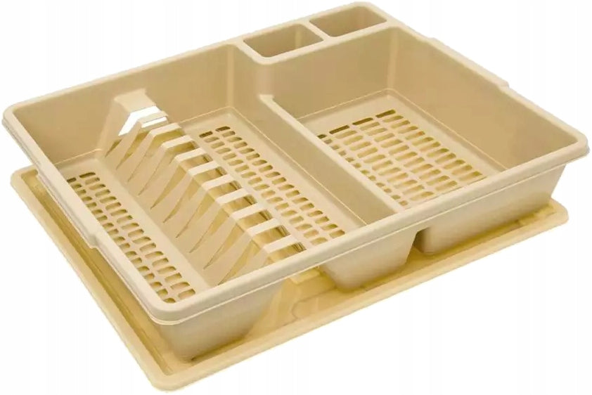 BENTOM - Dish dryer with drainer - Classic - beige