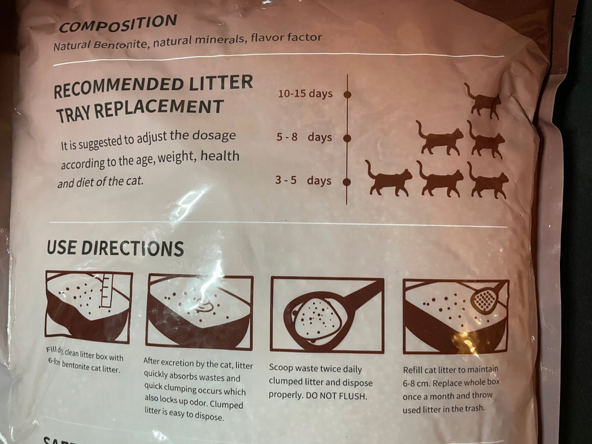 BENTONITE CAT LITTER CLUMPING SCENTED LEMON PREMIUM EAN (GTIN) 5905982110516