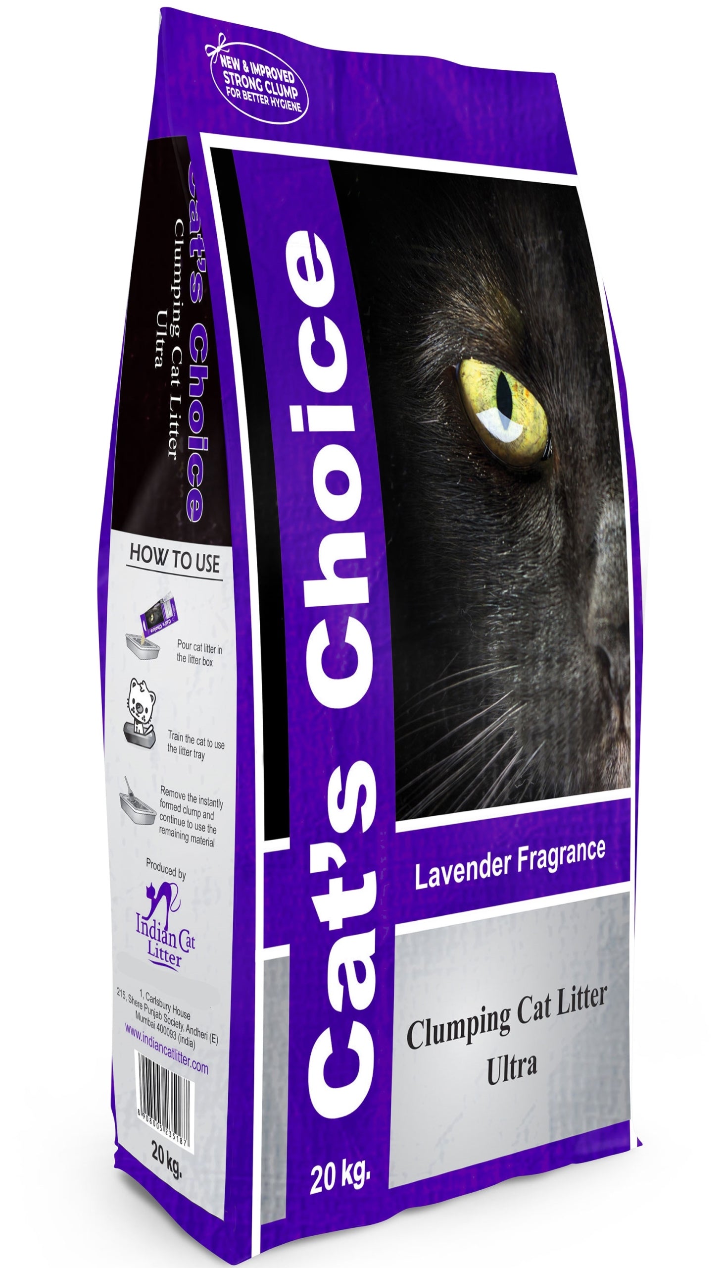 BENTONITE LITTER Cat Litter Indian LAVENDER 25L SCENTED