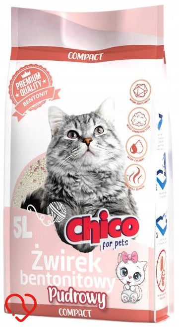 BENTONITE LITTER FOR CAT POWDER 5l CHICO