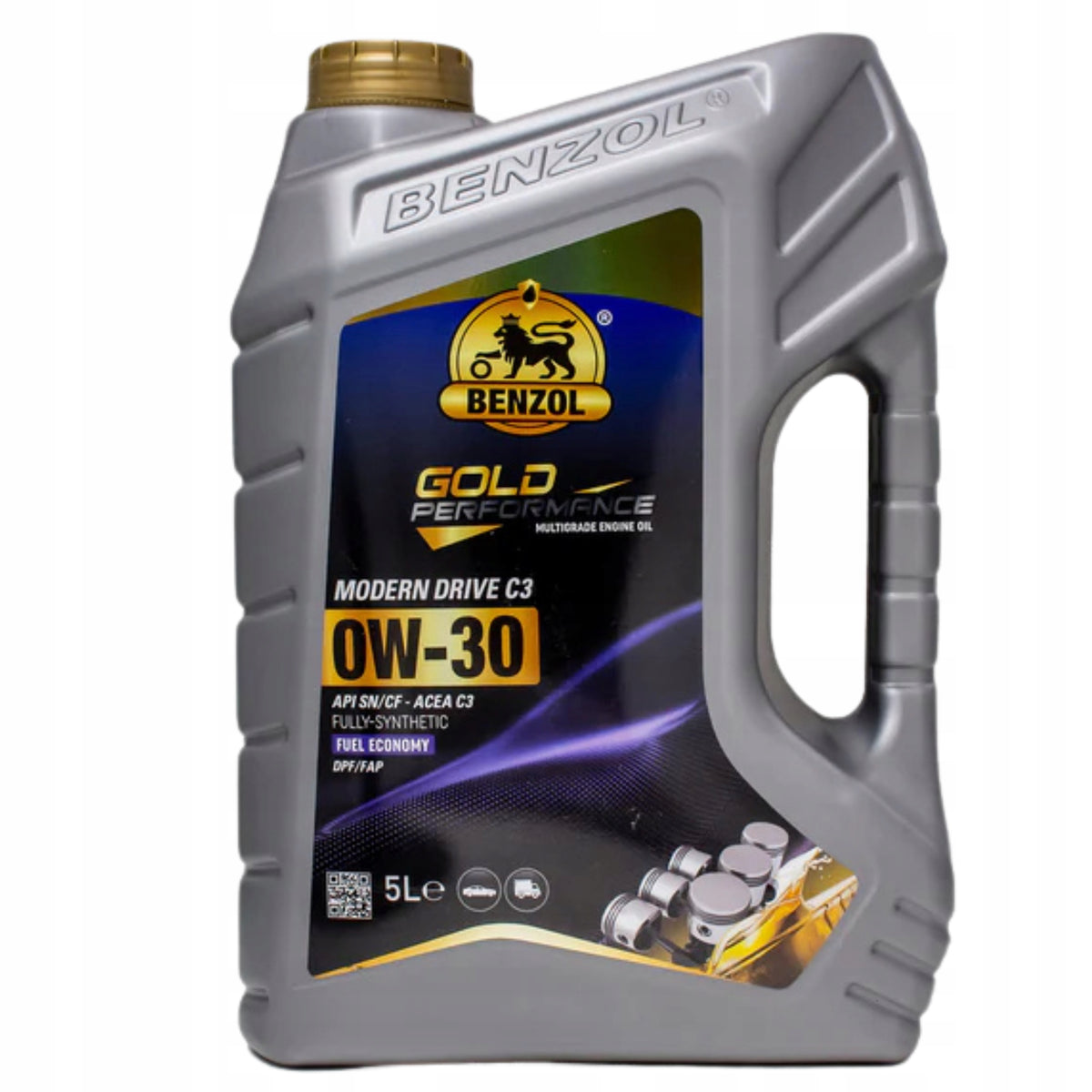 BENZOL ENGINE OIL BENZOL MODERN DRIVE SAE 0W30 API SN/CF ACEA C3 5L