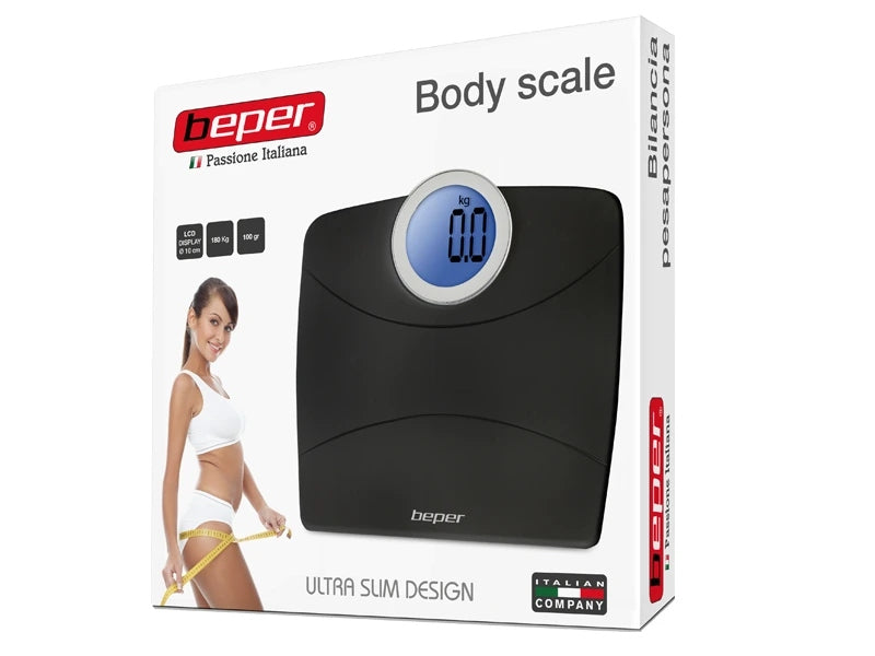 BEPER 40811-N digitální váha s kulatým displejem do 180 kg, černá Brand no brand