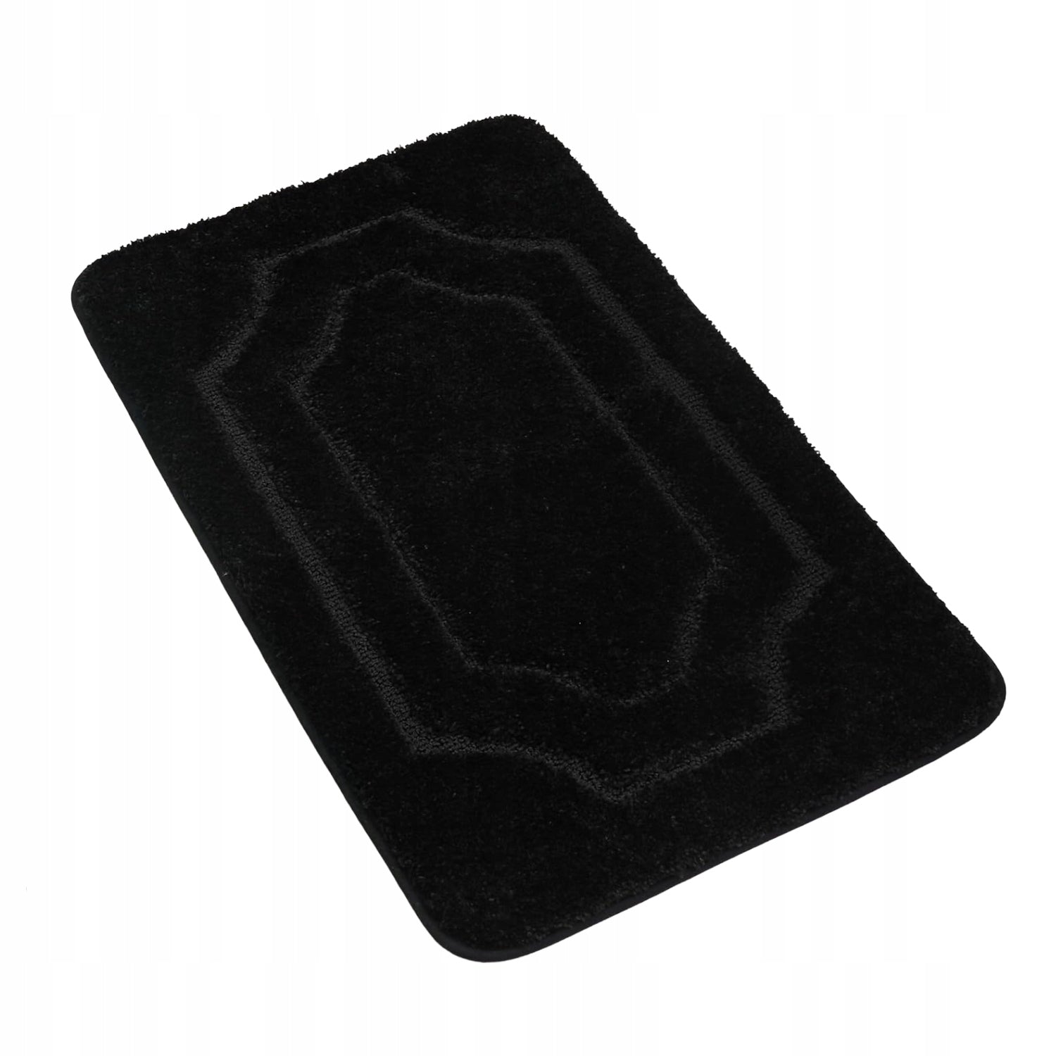 BEQHAUSE bathroom rug anti-slip mat 50x80 cm black thick