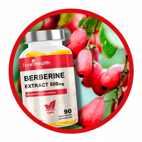 BERBERINE EXTRACT 500 mg BERBERINE 90 kaps DIABETES BERBERYS TRUE HEALTH Medical device no