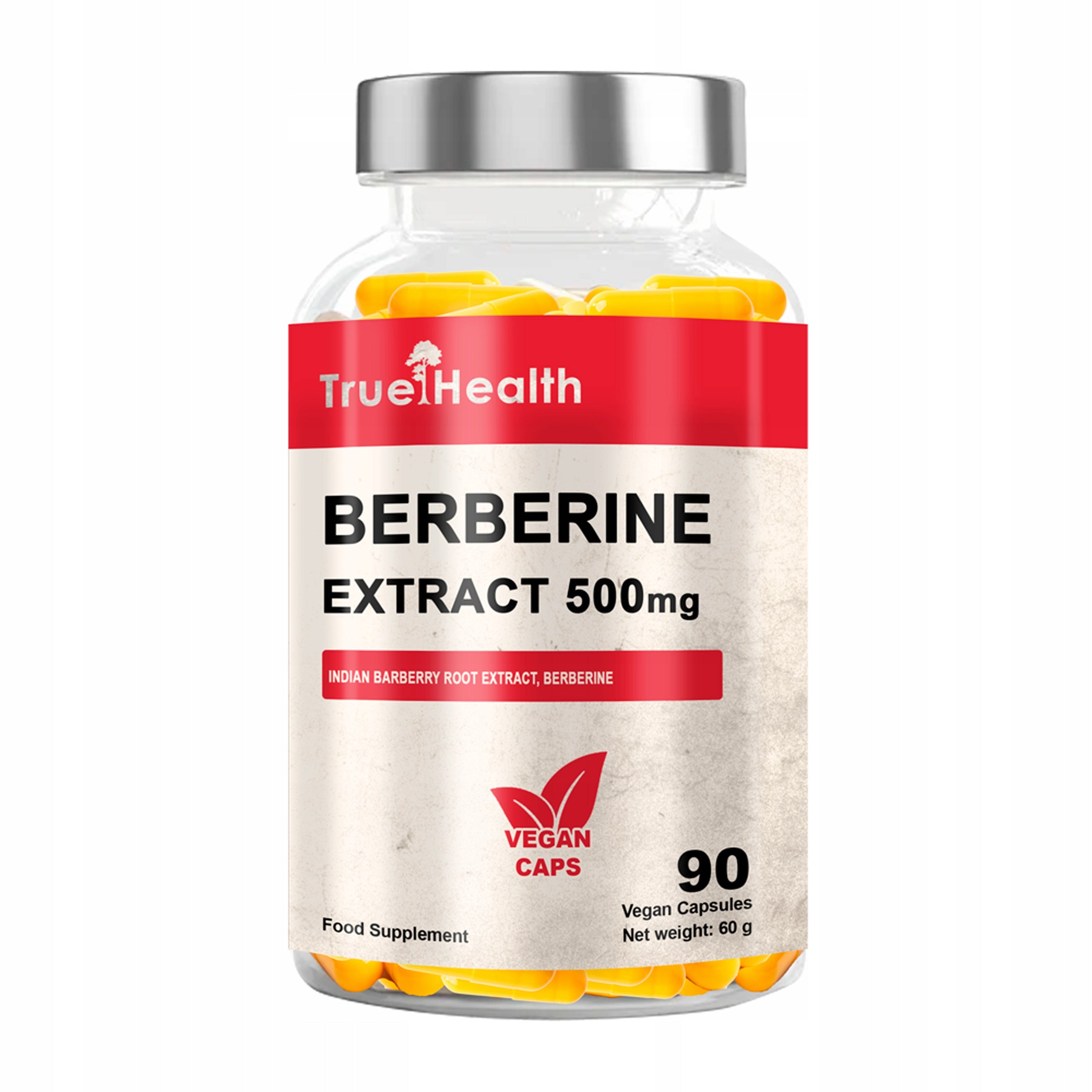 BERBERINE EXTRACT 500 mg BERBERINE 90 kaps DIABETES BERBERYS TRUE HEALTH