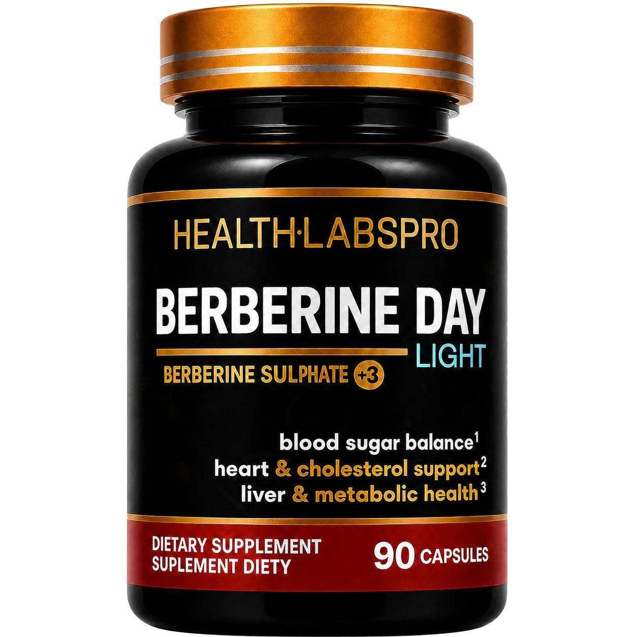 BERBERINE Sulfate 98% STRONG COMPLEX appetite DIABETES weight loss - 90 kaps