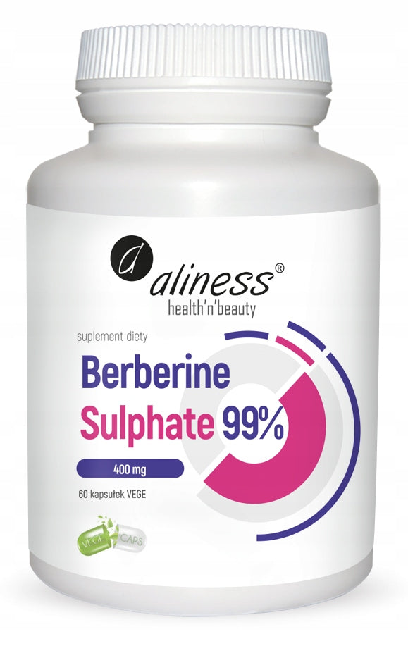 BERBERINE sulfate 99% STRONGEST 60 caps. Aliness