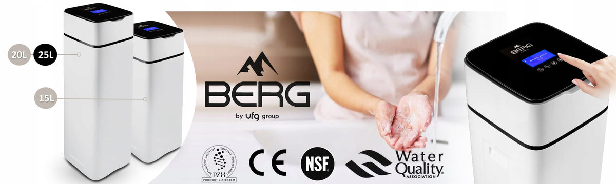 BERG 25 L Up-Down Flow Water Softener Top Quality For Home Station Manufacturer code Berg 25 l