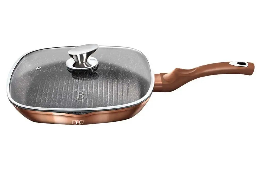 Berlinger Haus Metallic Line Rose Gold Edition grilio keptuvė, 28 cm