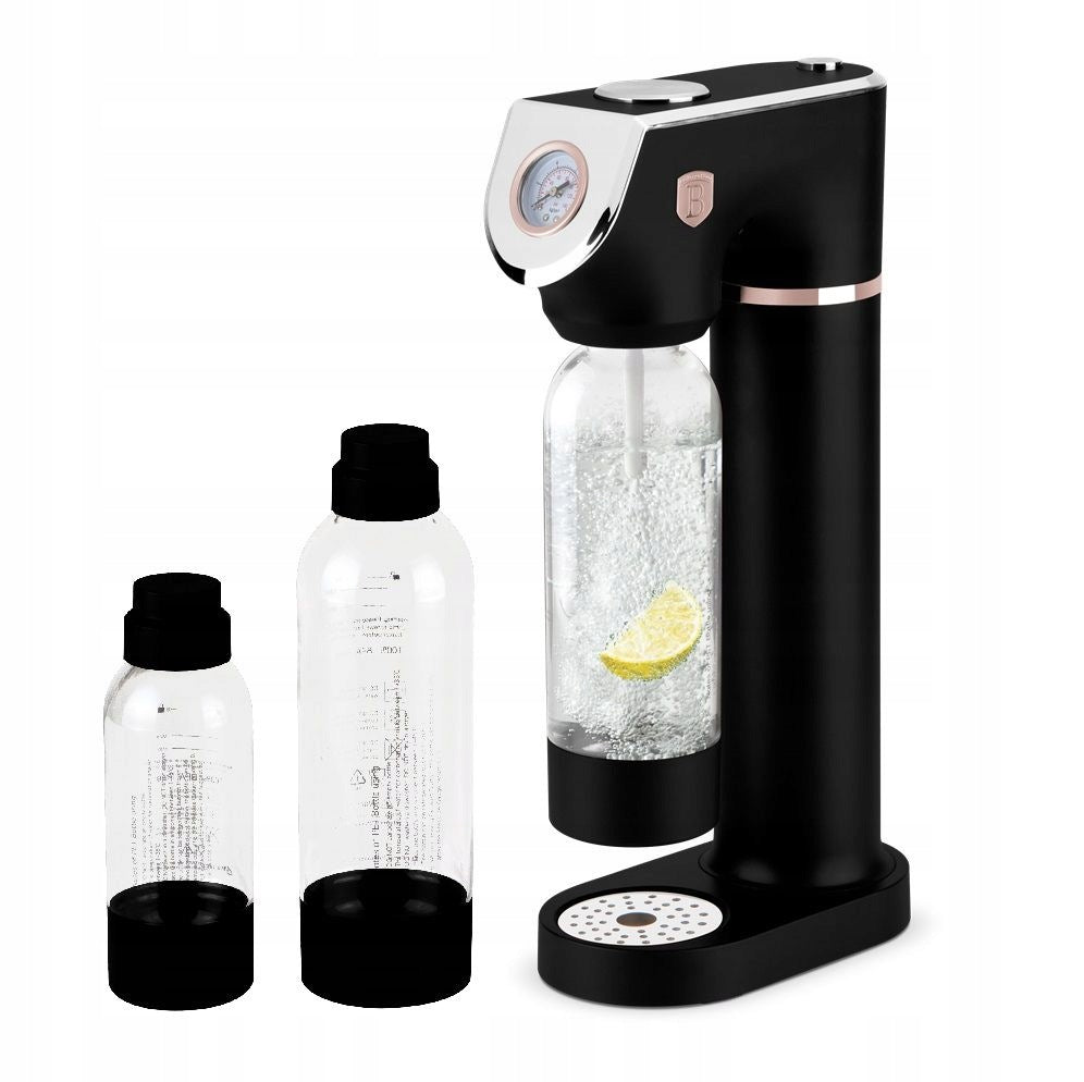 BERLINGERHAUS Výrobník sody SODABAR + 2 lahve Black Rose Collection BH-8554