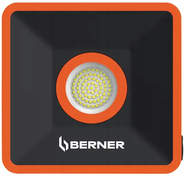 BERNER LED FLOODLIGHT LAMP BLACK 40W 230V WORKSHOP CONSTRUCTION 332544