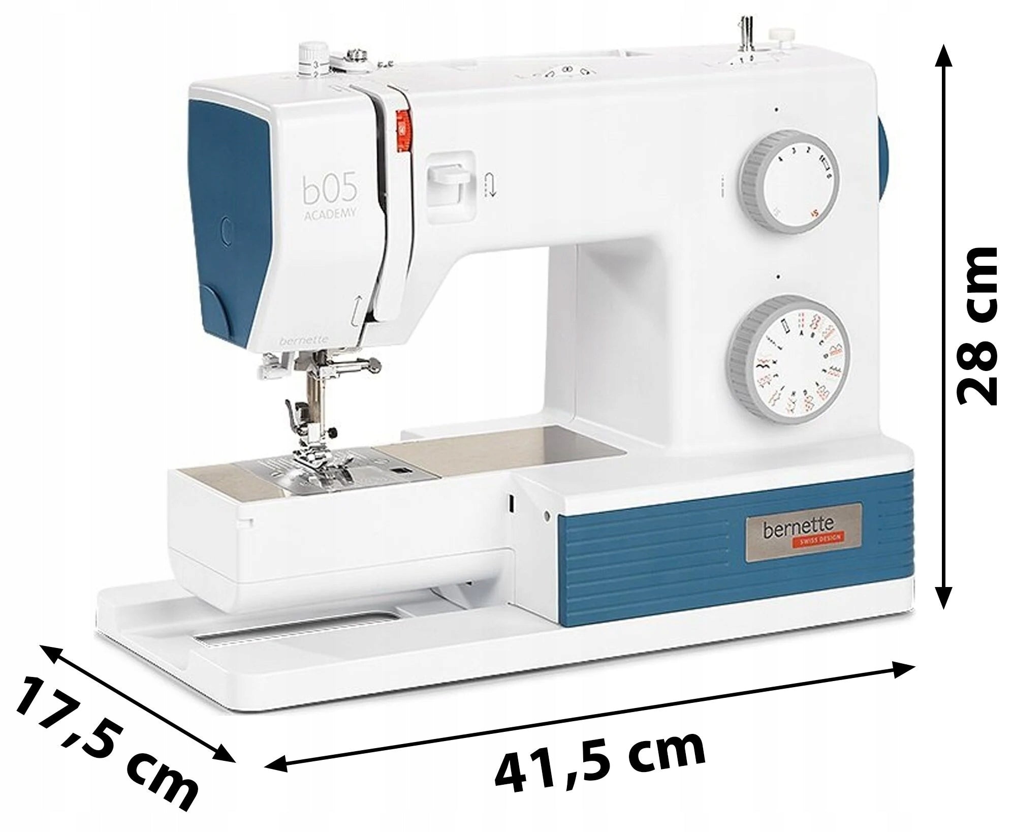 BERNETTE 05 Academy Heavy Duty Sewing Machine + Machine Bag Brand Bernette