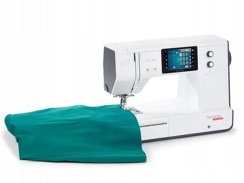 BERNETTE B77 Sewing machine with upper transport 500 stitches Dominant color white