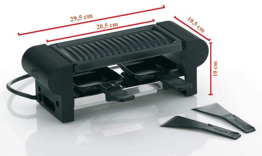 BERNINA grill black, 29,5x10,5x10 cm, 2 pans and spatula Brand Kela