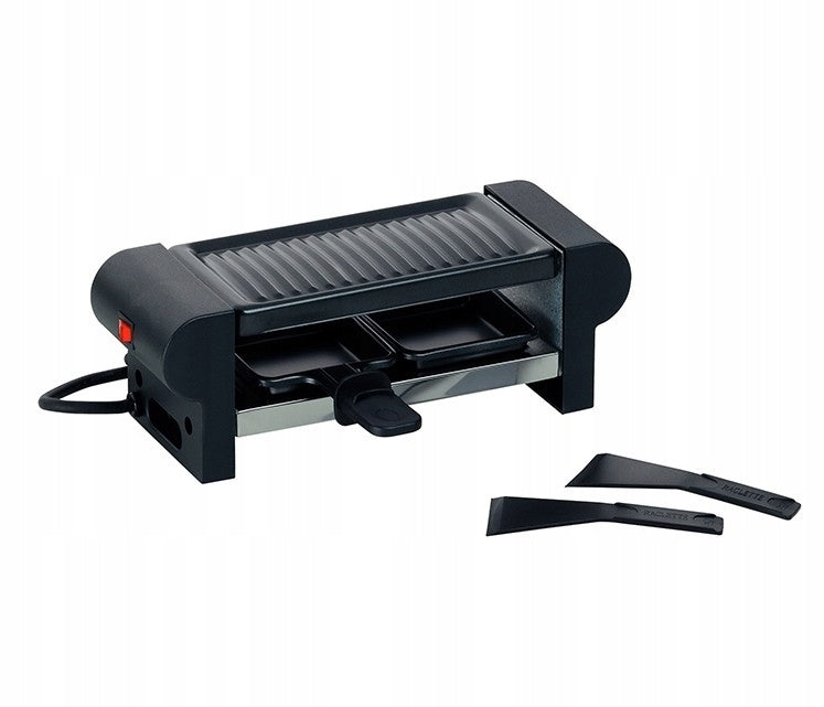 BERNINA grill black, 29,5x10,5x10 cm, 2 pans and spatula