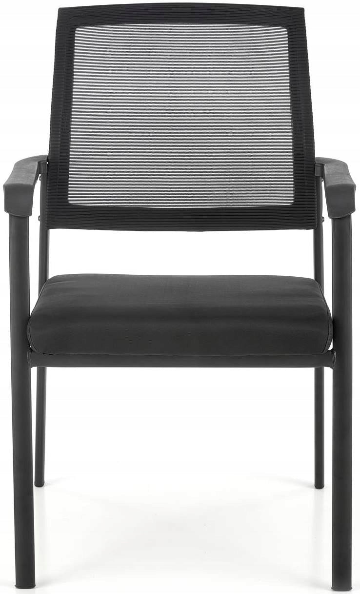 BERSEN Conference Chair Black Upholstered Soft Seat for Office Packaging status original